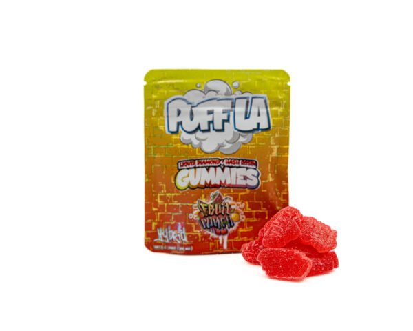 PUFF LA – GUMMIES – LIQUID DIAMOND + HASH ROSIN INFUSED – 500MG- FRUIT PUNCH
